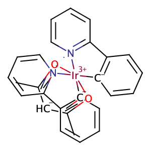 乙酰丙酮酸二(2-苯基吡啶-C2,N)合铱(III),Ir(ppy)2 (acac)