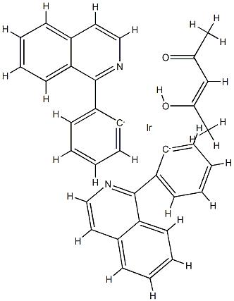 乙酰丙酮酸二(1-苯基異喹啉-C2,N)合銥(III),Ir(piq)2 (acac)