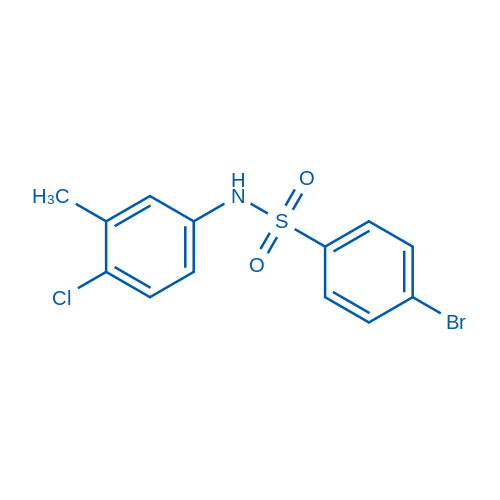 4-溴-N-(4-氯-3-甲基苯基)苯磺酰胺