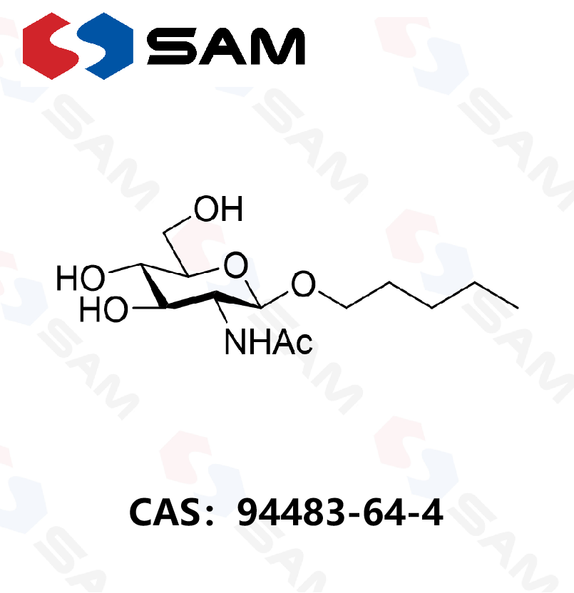 戊烷基 2-乙酰氨基-2-脱氧-β-D-吡喃葡萄糖苷,Amyl 2-Acetamido-2-deoxy-β-D-glucopyranoside