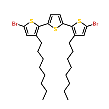 5,5''-二溴-3,3''-二辛基-2,2':5',2''-三联噻吩,5,5''-dibromo-3,3''-dioctyl-2,2':5',2''-terthiophene