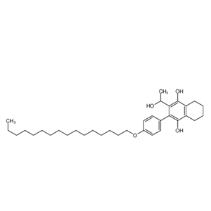 2-（4-十六氧基苯基）-3-羟乙基-5，6，7，8-四氢萘-1，4-二醇