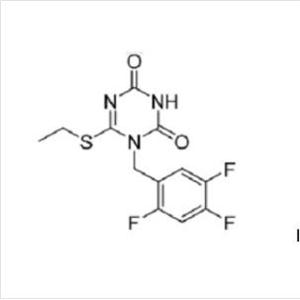 6-(乙硫基)-3-[(1-甲基-1H-1,2,4-三唑-3-基)甲基]-1-[(2,4,5-三氟芐基)甲基]-1,3,5-三嗪烷-2,4(1H,3H)-二酮