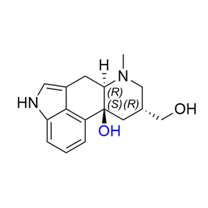 尼麦角林杂质16,(6aR,9R,10aS)-9-(hydroxymethyl)-7-methyl-6,6a,7,8,9,10- hexahydroindolo[4,3-fg]quinolin-10a(4H)-ol