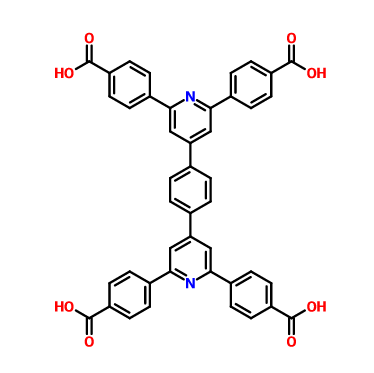 4,4',4'',4'''-(4,4'-(1,4-亚苯基)双(吡啶-6,4,2-三基))四苯甲酸,4,4',4'',4'''-(1,4-phenylenebis(pyridine-4,2,6-triyl))tetrabenzoic acid