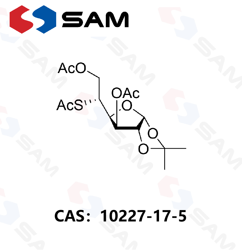 3,6-二-O-乙?；?5-S-乙酰基-5-脫氧-1,2-O-異亞丙基-α-D-呋喃葡萄糖,3,6-Di-O-acetyl-5-S-acetyl-5-deoxy-1,2-O-isopropylidene-α-D-glucofuranose