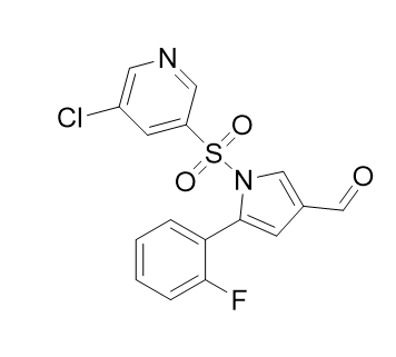 沃諾拉贊雜質(zhì)37,1-((5-chloropyridin-3-yl)sulfonyl)-5-(2-fluorophenyl)-1H-pyrrole- 3-carbaldehyde