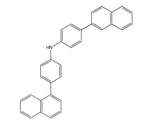 4-(1-萘基)-N-[4-(2-萘基)苯基]苯胺,4-(1-Naphthalenyl)-N-[4-(2-naphthalenyl)phenyl]benzenamine