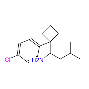 1-(1-四氯苯基)-3-甲基-1-丁胺,1-[1-(4-chlorophenyl)cyclobutyl]-3-methylbutan-1-amine