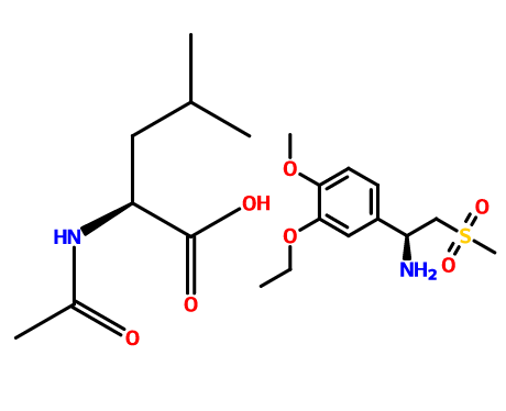 (S)-1-(3-乙氧基-4-甲氧基苯基)-2-(甲基磺酰基)乙胺 N-乙酰基-L-亮氨酸盐,(S)-1-(3-Ethoxy-4-Methoxyphenyl)-2-(Methylsulfonyl)ethylaMine N-acetyl-L-leucine salt