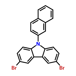 9-(2-萘基)-3,6-二溴咔唑