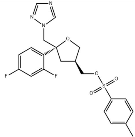 (5R-CIS)-甲苯-4-磺酸 5-(2,4-二氟苯基)-5-(1H-1,2,4-三氮唑-1-基)甲基四氢呋喃-3-基甲基酯,(5R-cis)-Toluene-4-sulfonic acid 5-(2,4-difluorophenyl)-5-(1H-1,2,4-triazol-1-yl)methyltetrahydrofuran-3-ylmethyl ester