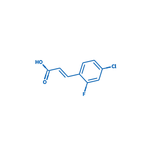 4-氯-2-氟肉桂酸,主要为反式