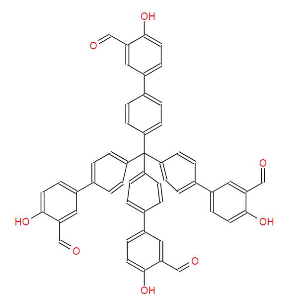 4',4''',4''''',4'''''''-methanetetrayltetrakis(4-hydroxy-[1,1'-biphenyl]-3-carbaldehyde),4',4''',4''''',4'''''''-methanetetrayltetrakis(4-hydroxy-[1,1'-biphenyl]-3-carbaldehyde)