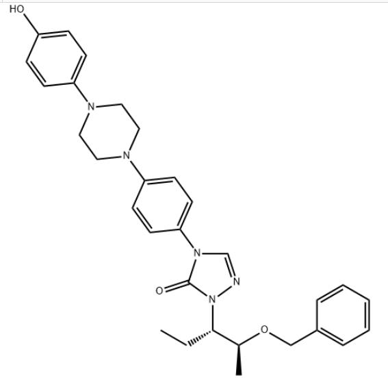 2-[(1S,2S)-1-乙基-2-苄氧基丙基]-2,4-二氢-4-[4-[4-(4-羟基苯基)-1-哌嗪基]苯基]-3H-1,2,4-三氮唑-3-酮,2-[(1S,2S)-1-ethyl-2-bezyloxypropyl]-2,4-dihydro-4-[4-[4-(4-hydroxyphenyl)-1-piperazinyl]phenyl]- 3H-1,2,4-Triazol-3-one
