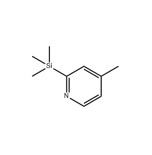 4-甲基-2-（三甲基矽基）吡啶,Pyridine, 4-methyl-2-(trimethylsilyl)- (9CI)