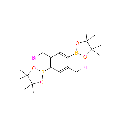 1,3,2-Dioxaborolane, 2,2'-[2,5-bis(bromomethyl)-1,4-phenylene]bis[4,4,5,5-tetramethyl-,1,3,2-Dioxaborolane, 2,2'-[2,5-bis(bromomethyl)-1,4-phenylene]bis[4,4,5,5-tetramethyl-