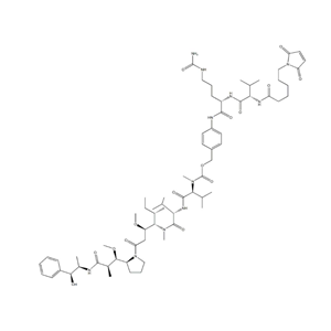 馬來酰亞胺己酰基-纈氨酸-瓜氨酸-對(duì)氨基芐氧羰基單甲基奧瑞他汀E,VCMMAE