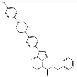 2-[(1S,2S)-1-乙基-2-苄氧基丙基]-2,4-二氢-4-[4-[4-(4-羟基苯基)-1-哌嗪基]苯基]-3H-1,2,4-三氮唑-3-酮,2-[(1S,2S)-1-ethyl-2-bezyloxypropyl]-2,4-dihydro-4-[4-[4-(4-hydroxyphenyl)-1-piperazinyl]phenyl]- 3H-1,2,4-Triazol-3-one