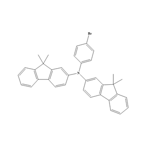 N-(4-溴苯基)-N-(9,9-二甲基-9H-芴-2-基)-9,9-二甲基-9H-芴-2-胺,N-(4-bromophenyl)-N-(9,9-dimethyl-9H-fluoren-2-yl)-9,9-dimethyl-9H-Fluoren-2-amine