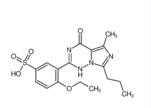 伐地那非杂质B,4-Ethoxy-3-(5-methyl-4-oxo-7-propyl-1,4-dihydroimidazo[5,1-f][1,2 ,4]triazin-2-yl)benzenesulfonic acid