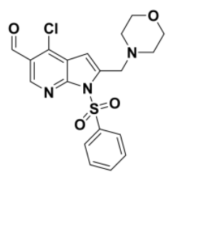 4-氯-2-(4-吗啉基甲基)-1-(苯磺酰基)-1H-吡咯并[2,3-b]吡啶-5-甲醛,1H-Pyrrolo[2,3-b]pyridine-5-carboxaldehyde, 4-chloro-2-(4-morpholinylmethyl)-1-(phenylsulfonyl)-