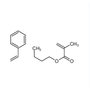 2-甲基-2-丙烯酸丁酯与苯乙烯的聚合物