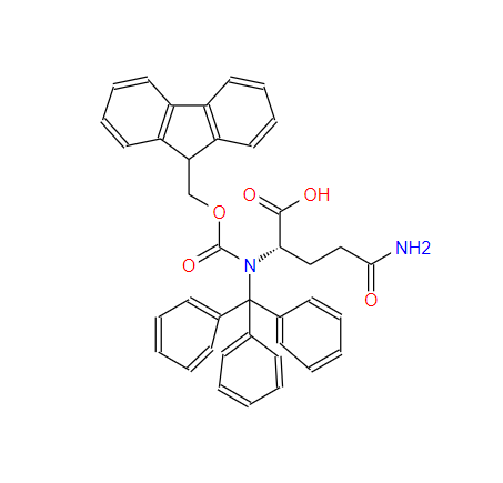 Fmoc-N-三苯甲基-L-谷氨酰胺,(2S)-2-(9H-fluoren-9-ylmethoxycarbonylamino)-5-oxo-5-(tritylamino)pentanoic acid