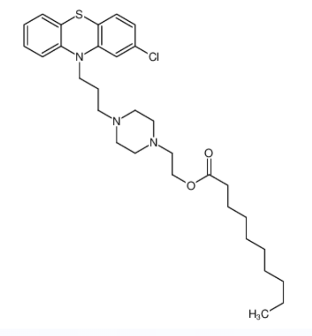 2-[4-[3-(2-氯-10H-吩噻嗪-10-基)丙基]-1-哌嗪基]乙基癸酸酯,2-[4-[3-(2-chloro-10H-phenothiazin-10-yl)propyl]-1-piperazinyl]ethyl decanoate