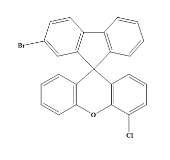 2-溴-4′-氯-螺[9H-芴-9,9′-[9H]氧雜蒽],2-Bromo-4′-chloro-spiro[9H-fluorene-9,9′-[9H]xanthene]