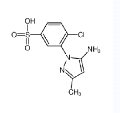 3-(5-氨基-3-甲基-1H-吡唑-1-基)-4-氯苯磺酸,3-(5-amino-3-methylpyrazol-1-yl)-4-chlorobenzenesulfonic acid