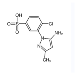 3-(5-氨基-3-甲基-1H-吡唑-1-基)-4-氯苯磺酸,3-(5-amino-3-methylpyrazol-1-yl)-4-chlorobenzenesulfonic acid