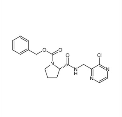 (S)-N-CBZ-四氢吡咯-2-甲酰(3-氯吡嗪-2-甲基)胺,(S)-2-(S)-benzyl 2-((3-chloropyrazin-2-yl)methylcarbamoyl)pyrrolidine-1-carboxylate