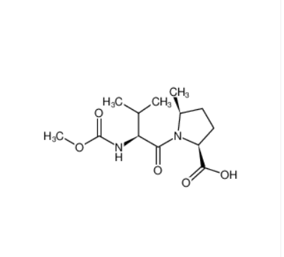 (5S)-N-(甲氧羰基)-L-缬氨酰-5-甲基-L-脯氨酸,(2S,5S)-1-((methoxycarbonyl)-L-valyl)-5-methylpyrrolidine-2-carboxylic acid