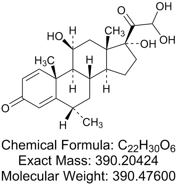 甲基泼尼松龙EP杂质B,Methylprednisolone EP Impurity B (Methylprednisolone Acetate EP Impurity C)