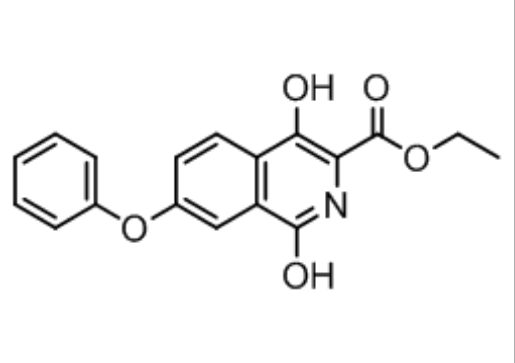 1,4-二羟基-7-苯氧基异喹啉-3-羧酸乙酯,Ethyl 1,4-dihydroxy-7-phenoxyisoquinoline-3-carboxylate