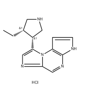 8-((3R,4S)-4-乙基吡咯烷-3-基)-3H-咪唑并[1,2-A]吡咯并[2,3-E]吡嗪鹽酸鹽,8-[(3R,4S)-4-ethyl-3-pyrrolidinyl]-3H-Imidazo[1,2-a]pyrrolo[2,3-e]pyrazine hydrochloride (1:2)