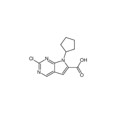 2-氯-7-環(huán)戊基-7H-吡咯并[2,3-D]嘧啶-6-甲酸,2-chloro-7-cyclopentyl-7H-pyrrolo[2,3-d]pyriMidine-6-carboxylic acid