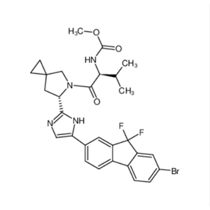 N-[(1S)-1-[[(6S)-6-[5-(7-溴-9,9-二氟-9H-芴-2-基)-1H-咪唑-2-基]-5-氮杂螺[2.4]庚烷-5-基]羰基]-2-甲基丙基]氨基甲酸甲酯