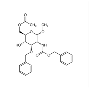 2-脱氧-2-[[(苯基甲氧基)羰基]氨基]-3-O-(苯基甲基)-ALPHA-D-吡喃葡萄糖苷 6-乙酸甲酯,a-D-Glucopyranoside, methyl 2-deoxy-2-[[(phenylmethoxy)carbonyl]amino]-3-O-(phenylmethyl)-, 6-acetate