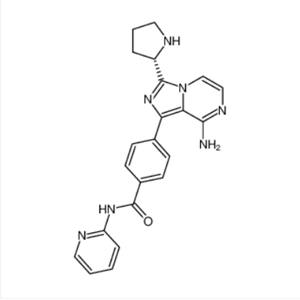 4-[8-氨基-3-(2S)-2-吡咯烷咪唑并[1,5-a]-吡嗪-1-基]-N-2-吡啶基苯甲酰胺