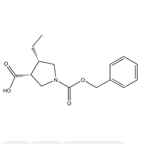 (3R,4S)-4-乙基-1,3-吡咯烷二甲酸 1-(苯基甲基)酯與(alphaR)-alpha-甲基-1-萘甲胺的化合物