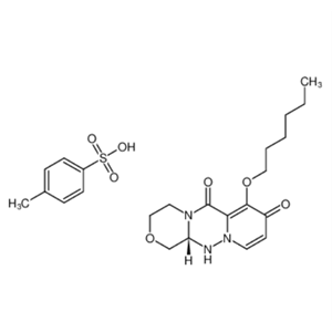 (12AR)-7-(己氧基)-3,4,12,12a四氢-1H-[1,4]恶嗪并[3,4-C]吡啶并[2,1-f]的[1,2,4] 三嗪-6,8-二酮甲苯磺酸盐