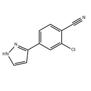 2-氯-4-(1H-吡唑-3-基)苯甲腈,2-Chloro-4-(1H-Pyrazol-5-Yl)Benzonitrile