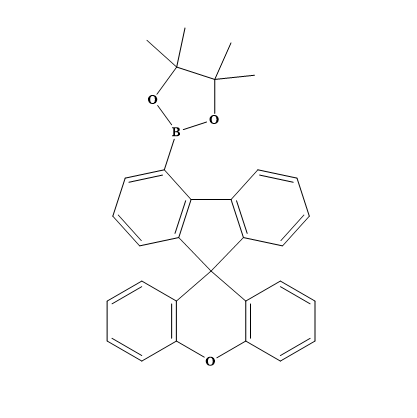 4-硼酸频哪醇酯-螺[9H-芴-9,9′-[9H]氧杂蒽],4-(4,4,5,5-Tetramethyl-1,3,2-dioxaborolan-2-yl)-spiro[9H-fluorene-9,9′-[9H]xanthene]