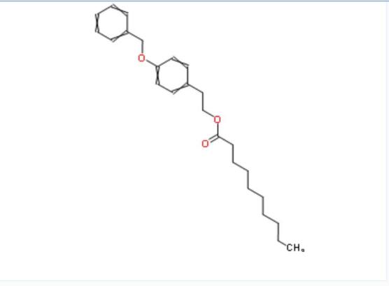 癸酸2-(4-苄氧基苯基)乙酯,Decanoic acid, 2-[4-(phenylmethoxy)phenyl]ethyl ester