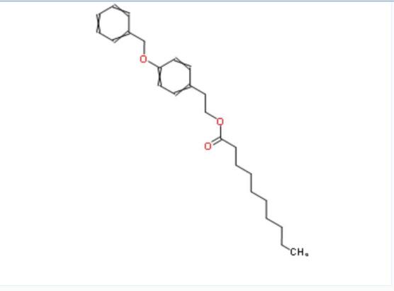 癸酸2-(4-芐氧基苯基)乙酯,Decanoic acid, 2-[4-(phenylmethoxy)phenyl]ethyl ester