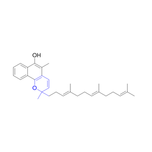 维生素K2杂质12,2,5-dimethyl-2-((3E,7E)-4,8,12-trimethyltrideca-3,7,11-trien-1-yl)-2H-benzo[h]chromen-6-ol