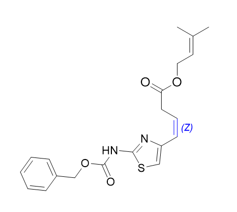 頭孢布烯雜質(zhì)15,3-methylbut-2-en-1-yl(Z)-4-(2-(((benzyloxy)carbonyl)amino)thiazol-4-yl)but-3-enoate