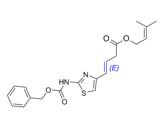 头孢布烯杂质04,3-methylbut-2-en-1-yl(E)-4-(2-(((benzyloxy)carbonyl)amino)thiazol-4-yl)but-3-enoate